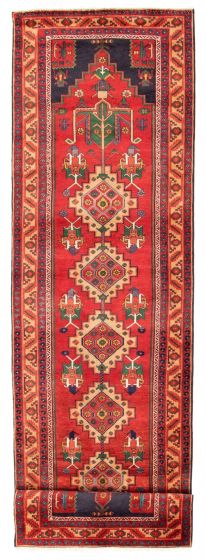 Persian Style 3'8" x 13'11" Hand-knotted Wool Rug 