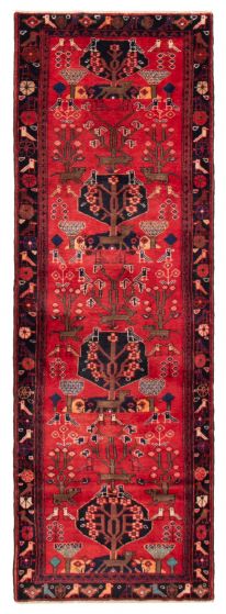 Persian Style 3'5" x 9'9" Hand-knotted Wool Rug 