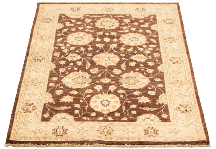 Pakistani Peshawar Oushak 4'0" x 6'1" Hand-knotted Wool Rug 