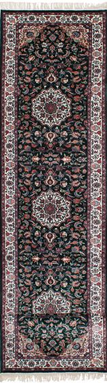 Chinese 300L Silk 3'1" x 15'8" Hand-knotted Silk Rug 