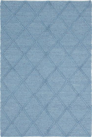 Indian Diamond 5'0" x 8'0" Braided Weave Wool Rug 