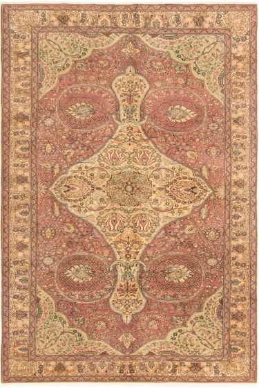 Turkish Anatolian 6'7" x 9'9" Hand-knotted Wool Rug 
