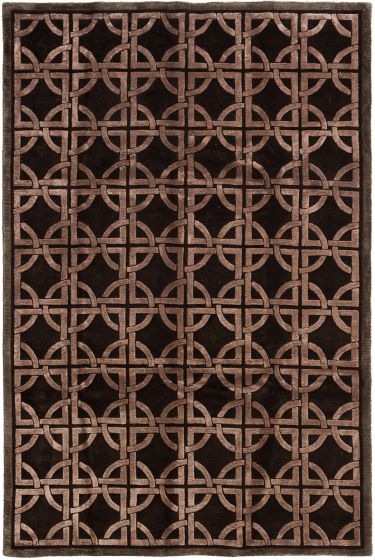 Nepal Opulence 5'7" x 8'7" Hand-knotted Silk, Wool Rug 