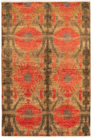 Indian Shalimar 5'10" x 8'0" Hand-knotted Wool Rug 