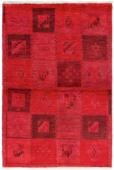 Indian Vibrance 3'10" x 6'2" Hand-knotted Wool Rug 