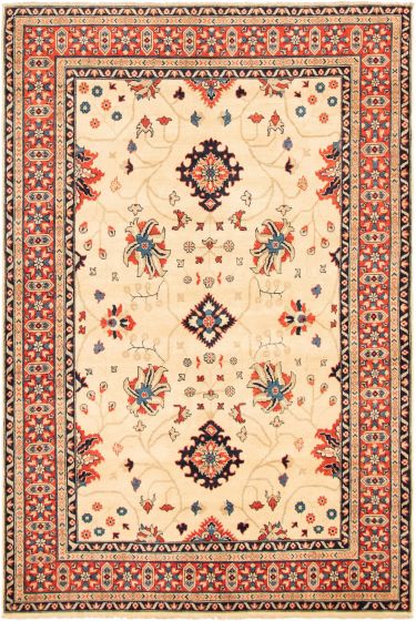 Afghan Finest Ghazni 6'6" x 9'9" Hand-knotted Wool Rug 