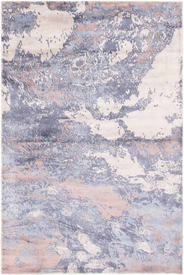 Indian Galleria 4'10" x 7'5" Hand Loomed Viscose Rug 