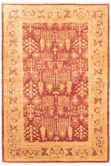 Pakistani Peshawar Ziegler 5'10" x 9'0" Hand-knotted Wool Rug 