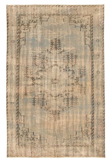 Turkish Color Transition 5'11" x 9'2" Hand-knotted Wool Rug 