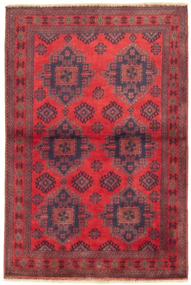 Afghan Finest Khal Mohammadi 4'2" x 6'4" Hand-knotted Wool Rug 