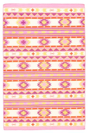 Turkish Ankara FW 5'0" x 8'0" Flat-Weave Wool Kilim 