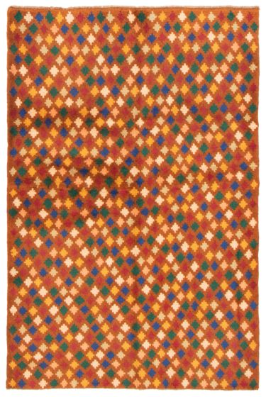 Afghan Baluch 3'10" x 5'8" Hand-knotted Wool Brown Rug