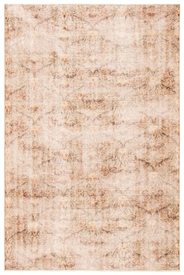 Turkish Antalya Vintage 5'11" x 8'11" Hand-knotted Wool Rug 