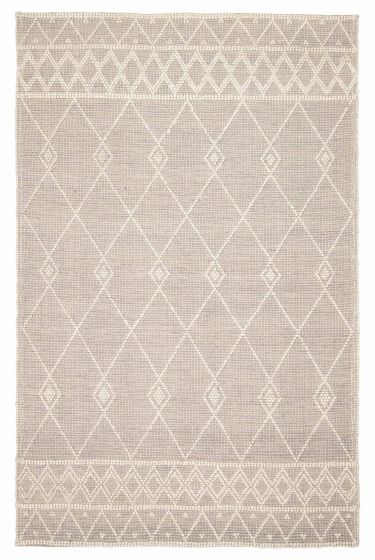 Indian Sienna 5'11" x 9'4" Braid weave Wool Rug 