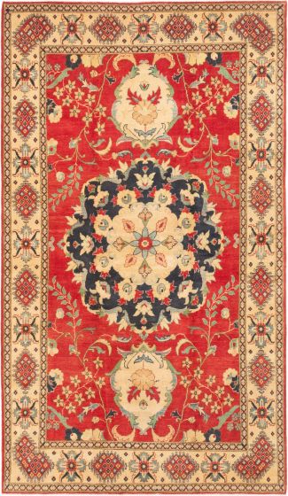 Afghan Uzbek Ghazni 5'11" x 10'0" Hand-knotted Wool Rug 