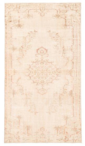 Turkish Antalya Vintage 4'7" x 8'6" Hand-knotted Wool Rug 