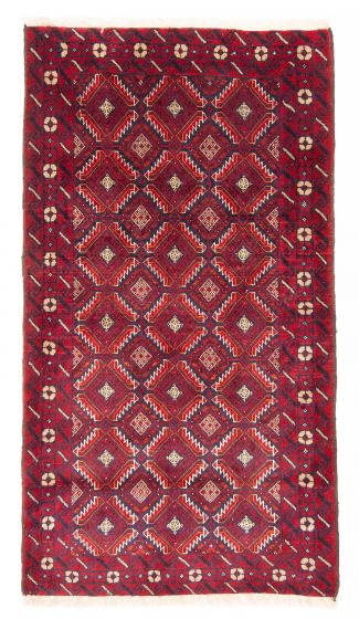 Afghan Royal Baluch 3'7" x 6'0" Hand-knotted Wool Rug 