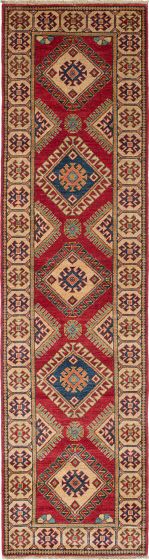 Afghan Finest Ghazni 2'7" x 10'0" Hand-knotted Wool Rug 