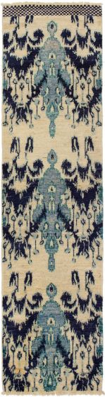 Indian Shalimar 2'6" x 10'4" Hand-knotted Wool Rug 