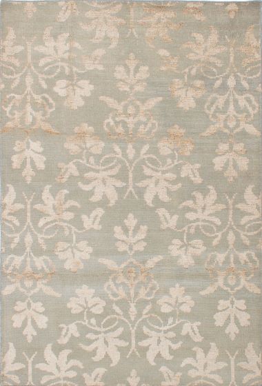 Tapis la seda 5'5" x 8'0" en laine & soie artificielle