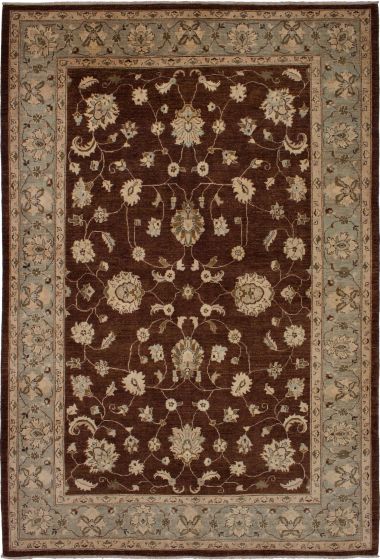 Afghan Chobi Finest 6'8" x 10'0" Hand-knotted Wool Rug 