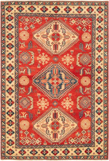 Afghan Finest Ghazni 6'9" x 9'11" Hand-knotted Wool Rug 