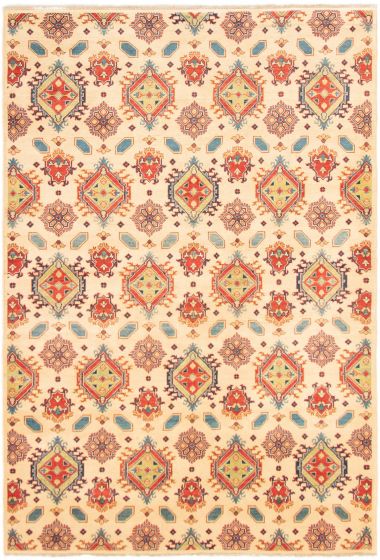 Afghan Finest Ghazni 6'7" x 9'9" Hand-knotted Wool Rug 