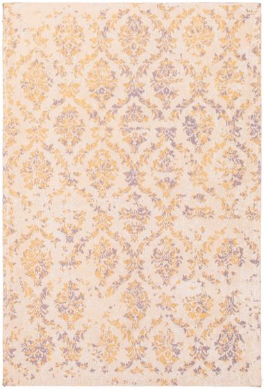 Indian Collage 5'3" x 7'9" Handmade Chenille Rug 