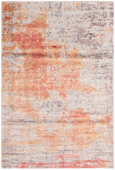 Indian Galleria 4'11" x 7'4" Hand Loomed Viscose Rug 