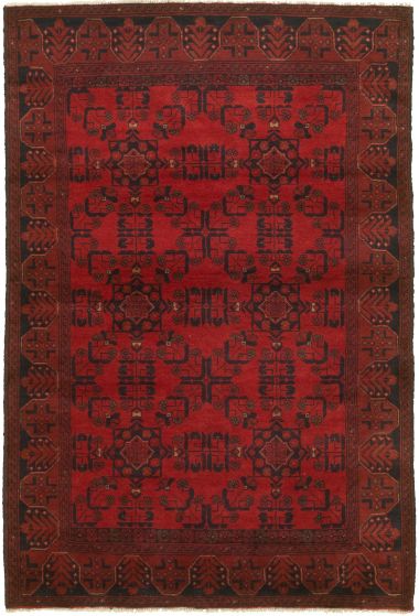Afghan Finest Khal Mohammadi 4'2" x 6'6" Hand-knotted Wool Rug 