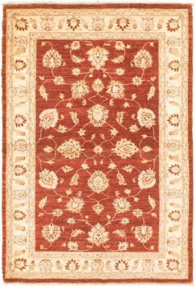 Afghan Chobi Finest 4'2" x 6'4" Hand-knotted Wool Rug 