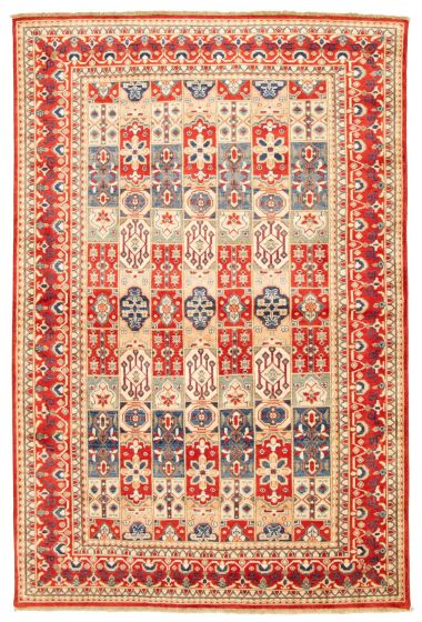 Afghan Finest Ghazni 6'5" x 9'8" Hand-knotted Wool Rug 