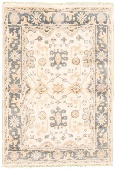 Tapis oushak royal 4'1" x 5'11" en laine