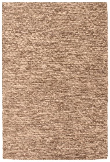 Indian Sienna 5'1" x 7'10" Braided Weave Wool Rug 