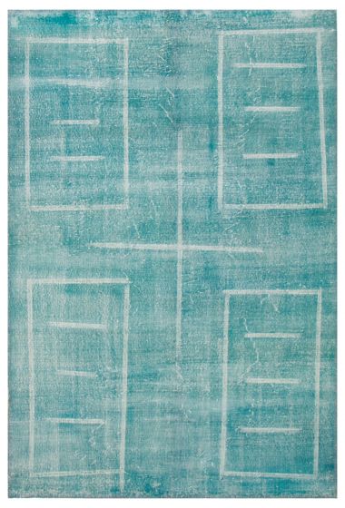 Turkish Color Transition 6'10" x 10'0" Hand-knotted Wool Rug 
