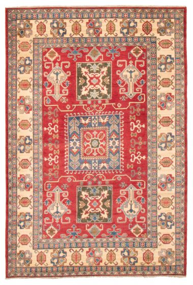 Afghan Finest Ghazni 6'8" x 9'9" Hand-knotted Wool Rug 