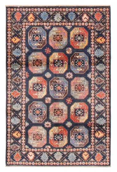 Afghan Uzbek Ghazni 3'10" x 5'10" Hand-knotted Wool Rug 