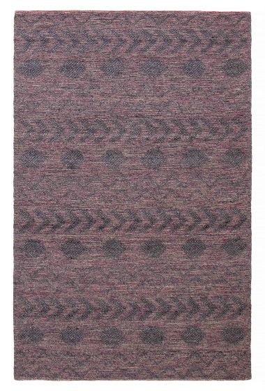 Indian Sienna 5'11" x 9'3" Braid weave Wool Rug 