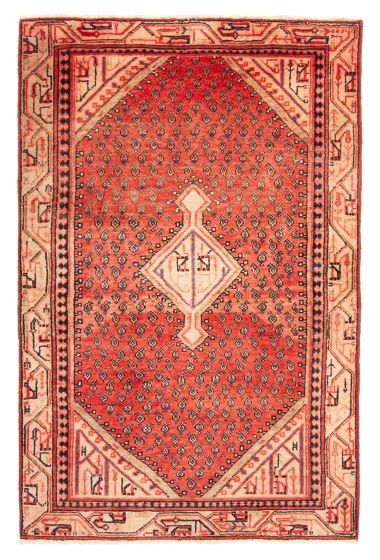 Persian Style 3'3" x 4'11" Hand-knotted Wool Rug 