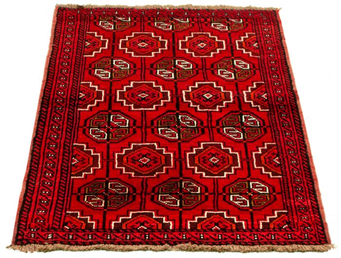 Afghan Akhjah 3'5" x 5'9" Hand-knotted Wool Rug 