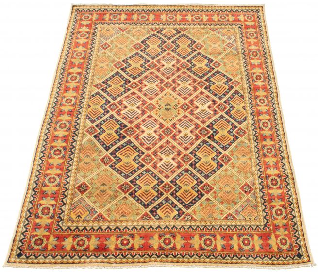 Afghan Finest Ghazni 4'9" x 6'5" Hand-knotted Wool Rug 