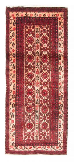 Afghan Royal Baluch 2'5" x 5'9" Hand-knotted Wool Rug 