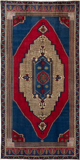 Perisan Style 4'10" x 9'9" Hand-knotted Wool Rug 