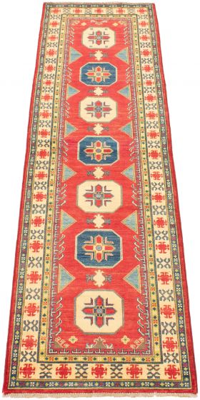 Afghan Finest Ghazni 2'9" x 9'8" Hand-knotted Wool Rug 