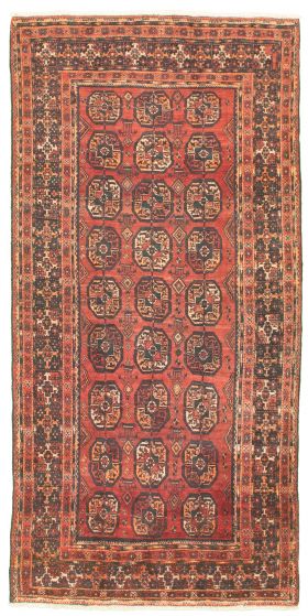 Russia Shiravan Bokhara 4'3" x 9'0" Hand-knotted Wool Red Rug