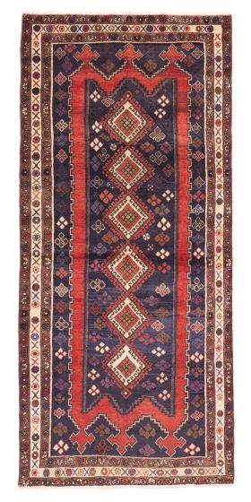 Persian Style 3'3" x 7'7" Hand-knotted Wool Runner Rug 