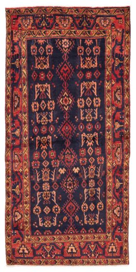 Persian Style 3'5" x 7'1" Hand-knotted Wool Rug 