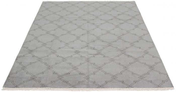 Indian Arlequin 8'0" x 10'1" Hand-knotted Wool Rug 