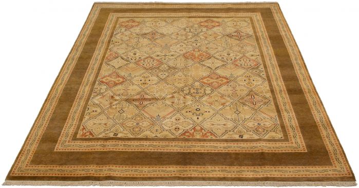 Pakistani Peshawar Oushak 7'10" x 9'9" Hand-knotted Wool Rug 