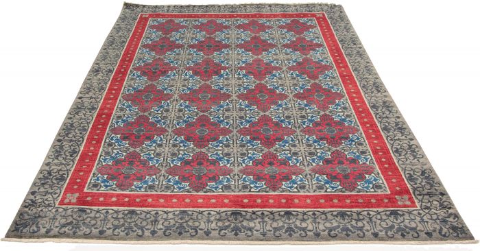 Pakistani Lahore Finest Collection 9'1" x 12'6" Hand-knotted Wool Rug 